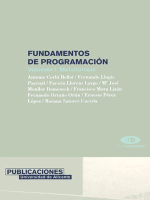 cover image of Fundamentos de programación, Volumen 1